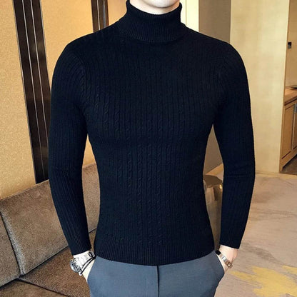 FURCW Autumn Winter Turtleneck Pullover - Slim Fit Men's Sweater - Buy Center US