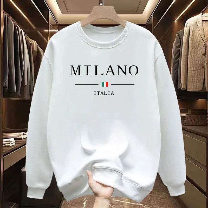 2025 Milan Urban Men's Sweatshirt - Casual O-Neck Pullover for All Seasons - Buy Center US