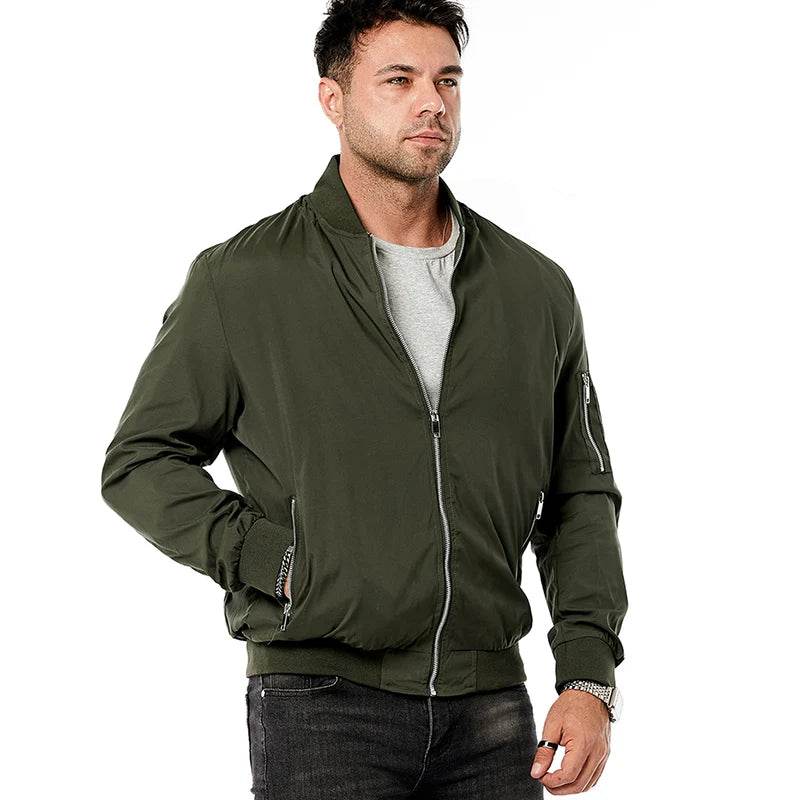 ReFire Gear Men's Lightweight Bomber Jacket - Casual Spring & Autumn Style - Buy Center US