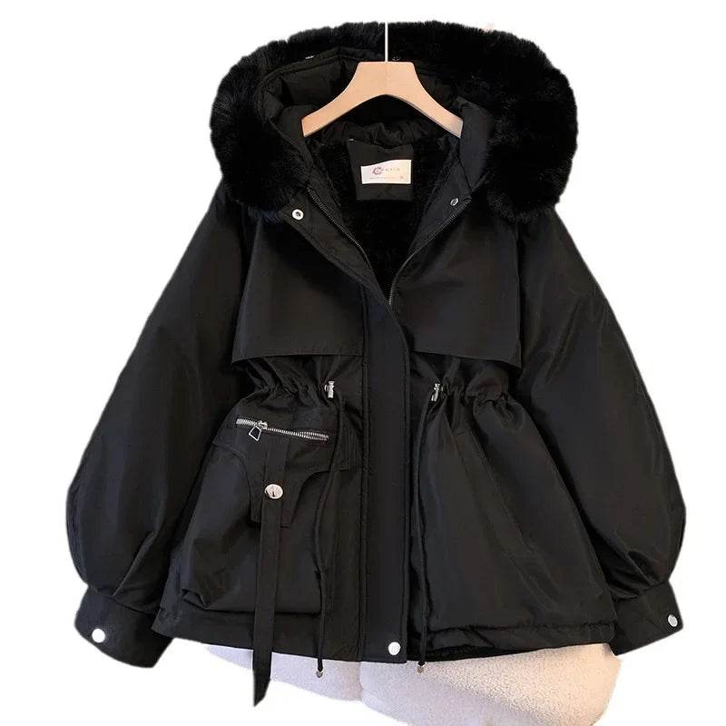 2024 Women's Warm Hooded Down Jacket - Casual Puffer Parka - Buy Center US