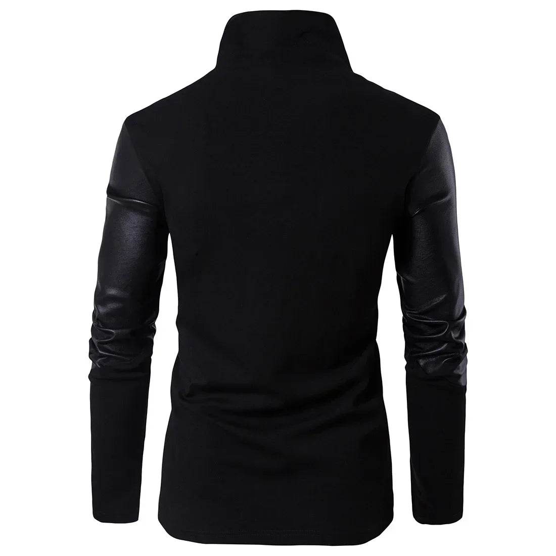 Donsignet Men's Spring Fashion Jacket - Slim Fit Knitted Leather Style - Buy Center US
