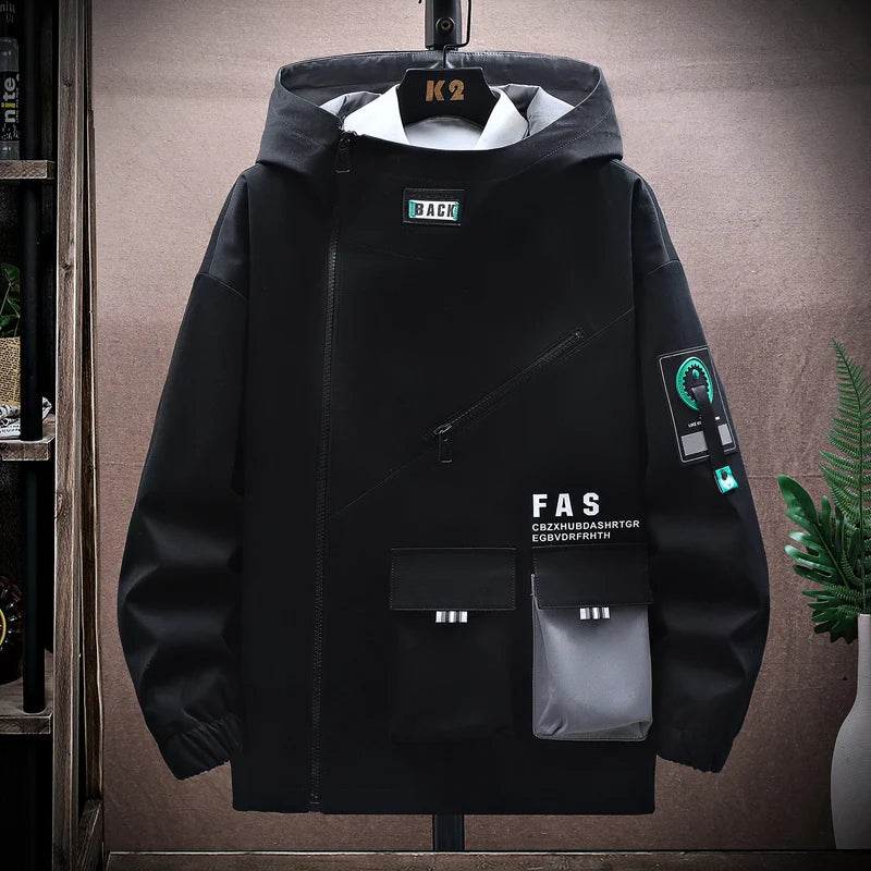 Men's Zipper Hooded Jacket - Casual Spring & Autumn Pullover Coat - Buy Center US