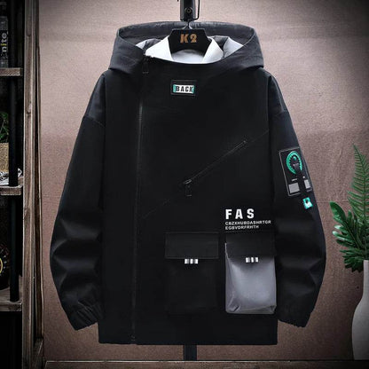 Men's Zipper Hooded Jacket - Casual Spring & Autumn Pullover Coat - Buy Center US