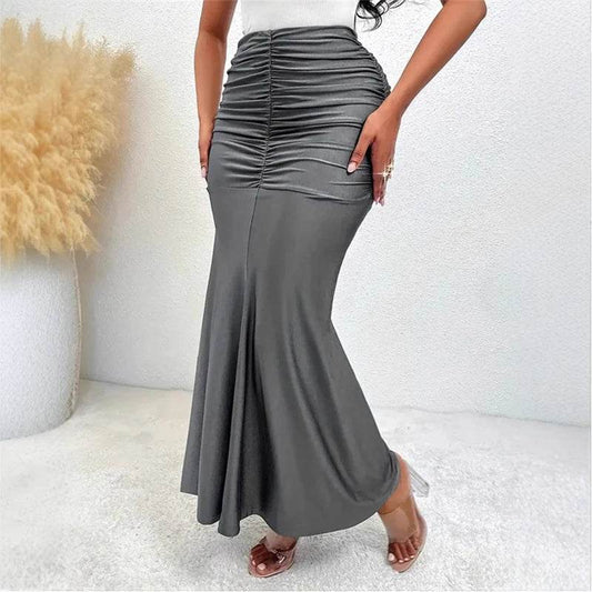 Elegant Vintage Mermaid Skirt for Women - Spring Autumn Office Style - Buy Center US