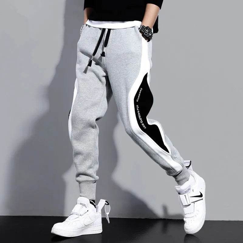 Stylish Black Jogger Pants for Men - Comfortable Hip Hop Casual Trousers - Buy Center US