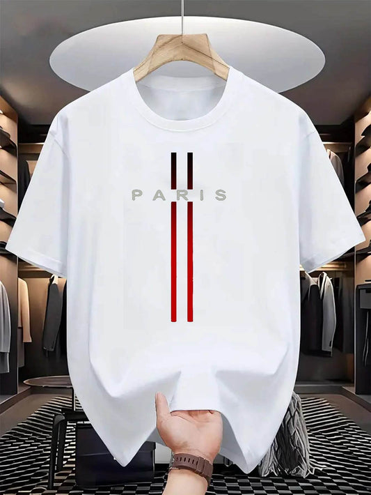 GUILAN Men's Casual Cotton T-Shirt - Comfortable Round Neck & Summer Style - Buy Center US