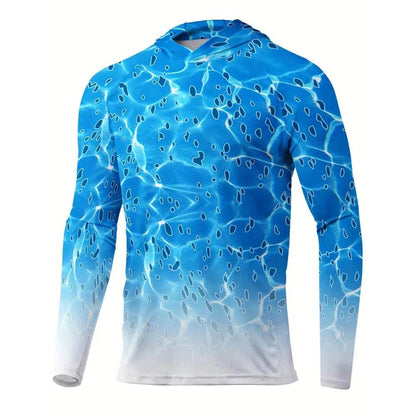 2025 Men's UPF 50+ Sun Protection Hoodie - Quick Dry & Breathable Shirt - Buy Center US