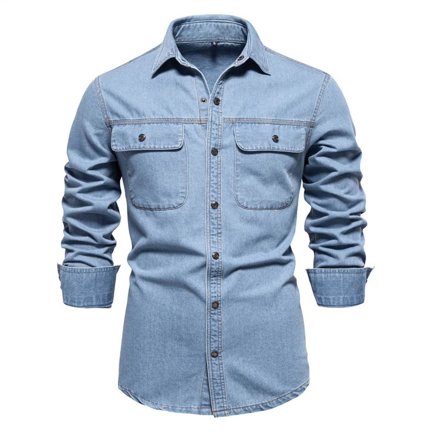 MUQGEW Men's Denim Jacket - Casual Loose Fit Retro Spring Outerwear - Buy Center US