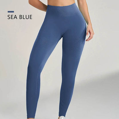 High-Waisted Seamless Yoga Pants - Peach Butt Lift Fit for Women - Buy Center US