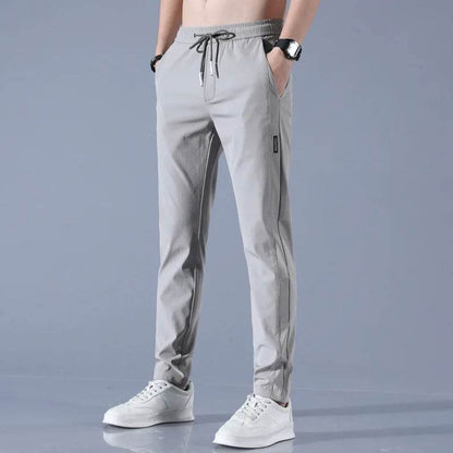 Ice Silk Men's Business Casual Pants - Lightweight, Breathable Summer Style - Buy Center US