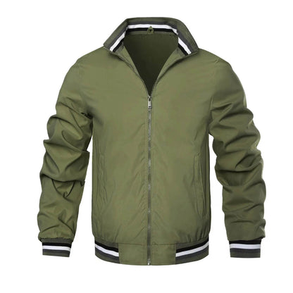Casual Men's Windbreak Bomber Jacket - Lightweight Spring & Summer Wear - Buy Center US