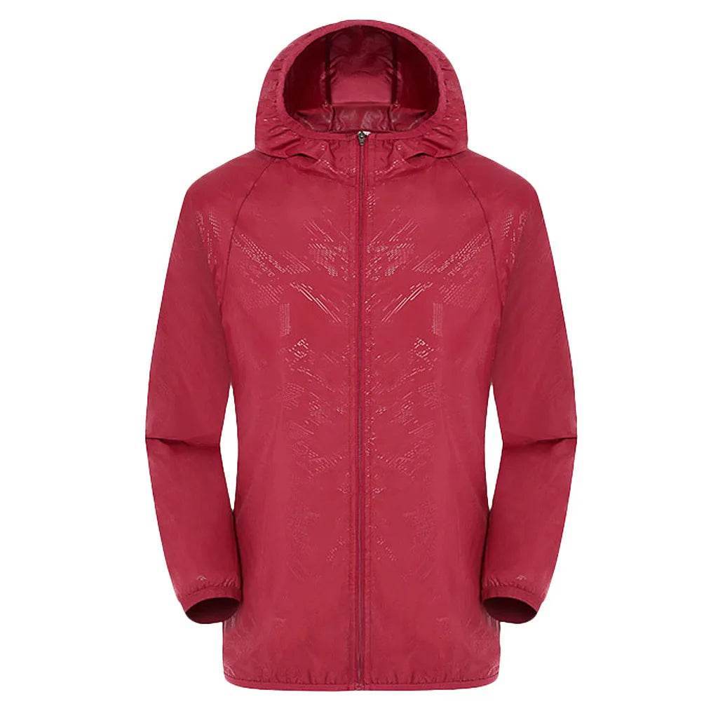 Waterproof Camping Rain Jacket - Men's & Women's Quick Dry Windbreaker - Buy Center US