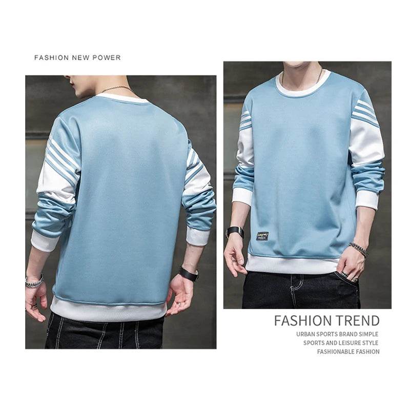 OIMG Men's Patchwork Hoodie - Casual Pullover for Autumn Fashion - Buy Center US