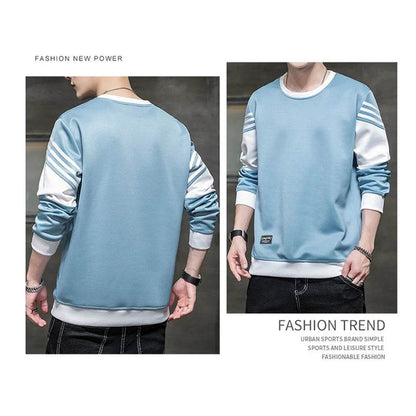 OIMG Men's Patchwork Hoodie - Casual Pullover for Autumn Fashion - Buy Center US