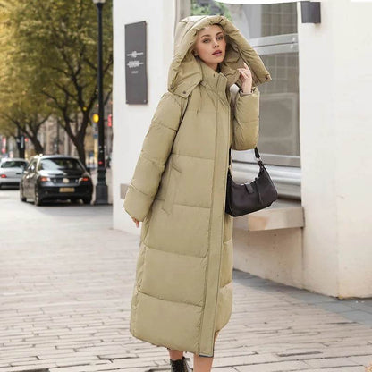 2025 Winter Long Down Cotton Jacket - Oversized & Warm Women's Coat - Buy Center US