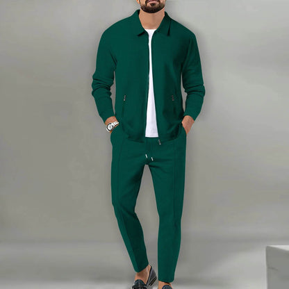 Boilen Heng Xin Men's Casual Blazer Set - Waffle Baseball Suit - Buy Center US