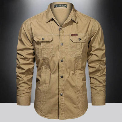 Men's Long Sleeve Casual Cotton Overshirt - Quality Spring Shirts 5XL - Buy Center US