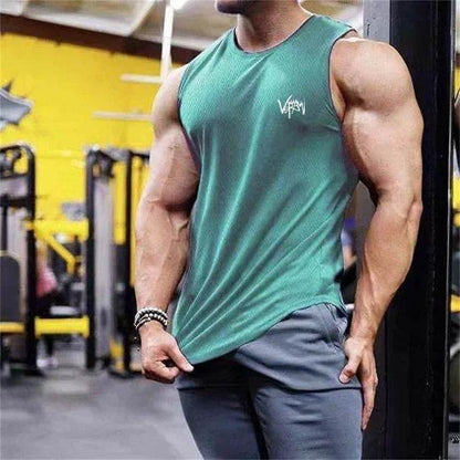RUASPV Men's Gym Fitness Tank Top - Quick-Drying Sleeveless Casual Vest - Buy Center US