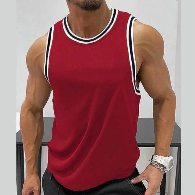 3D Printed Colorful Stripes Tank Top - Casual Fashion for Men - Buy Center US