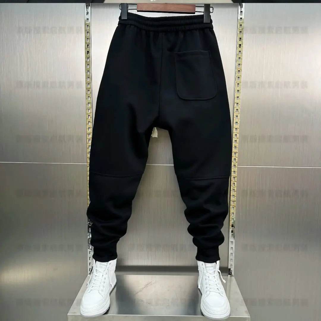Autumn Winter Men's Tracksuit - Casual Wide Pants with Pockets - Buy Center US