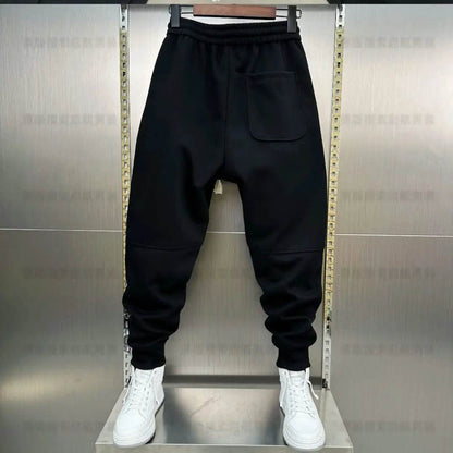Autumn Winter Men's Tracksuit - Casual Wide Pants with Pockets - Buy Center US