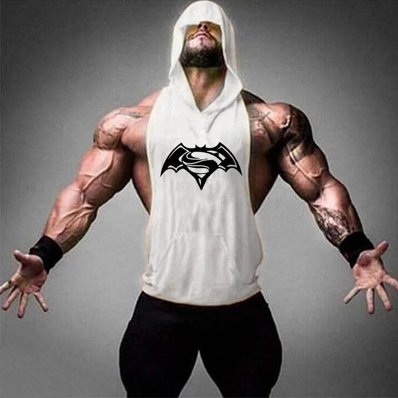 2024 Men's Cotton Tank Top - Hooded Sleeveless Gym Workout Shirt - Buy Center US