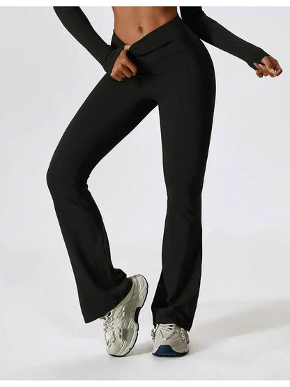 Seafanny Women's Flare Leggings - High Waist Yoga Trousers - Buy Center US