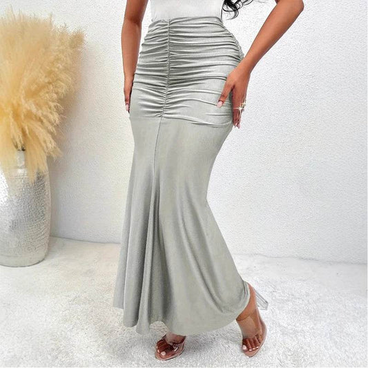 Elegant Vintage Mermaid Skirt for Women - Spring Autumn Office Style - Buy Center US