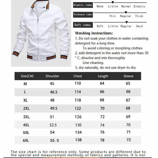 ZHANLINWU Men's Bomber Jacket - Casual Zipper Coat for Outdoor Sports - Buy Center US