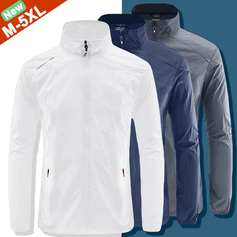 MuLS Men's Summer Windbreaker Jacket - Ultralight Casual Fishing Coat - Buy Center US
