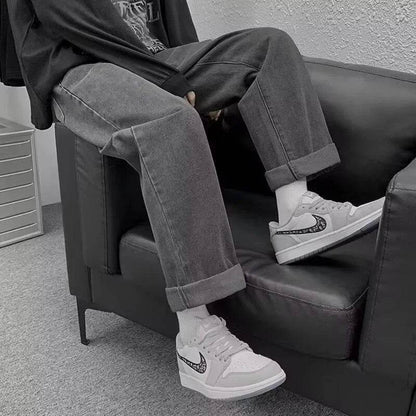 2025 Men’s Baggy Casual Jeans - High Street Straight Leg Denim - Buy Center US