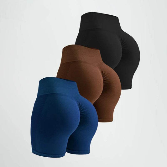 GPBD Women's High Waist Seamless Yoga Shorts - Push Up Fitness Style - Buy Center US
