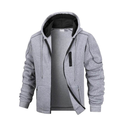 Men's Casual Sports Hoodie Coat - Slim Fit Zipper Cardigan Jacket - Buy Center US