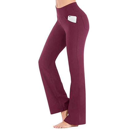 Allukasa High Waist Palazzo Pants - Elegant Slim Fit Trousers for Women - Buy Center US