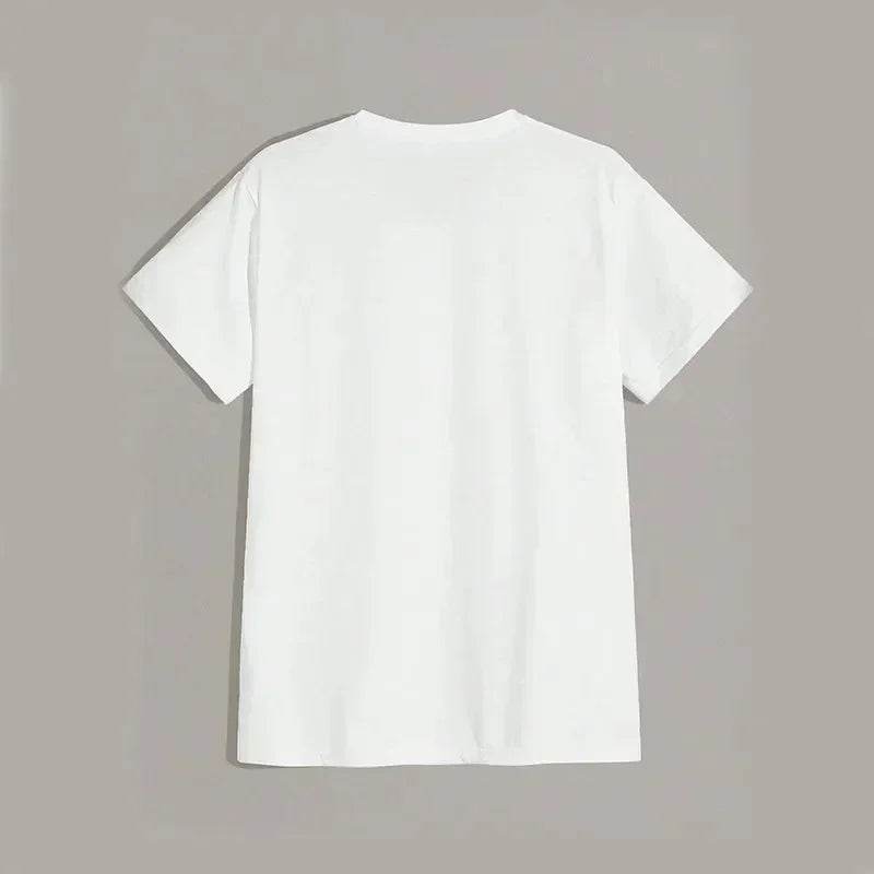 Men's Summer A-line Poker Pattern T-Shirt - Breathable Casual Cotton Tee - Buy Center US