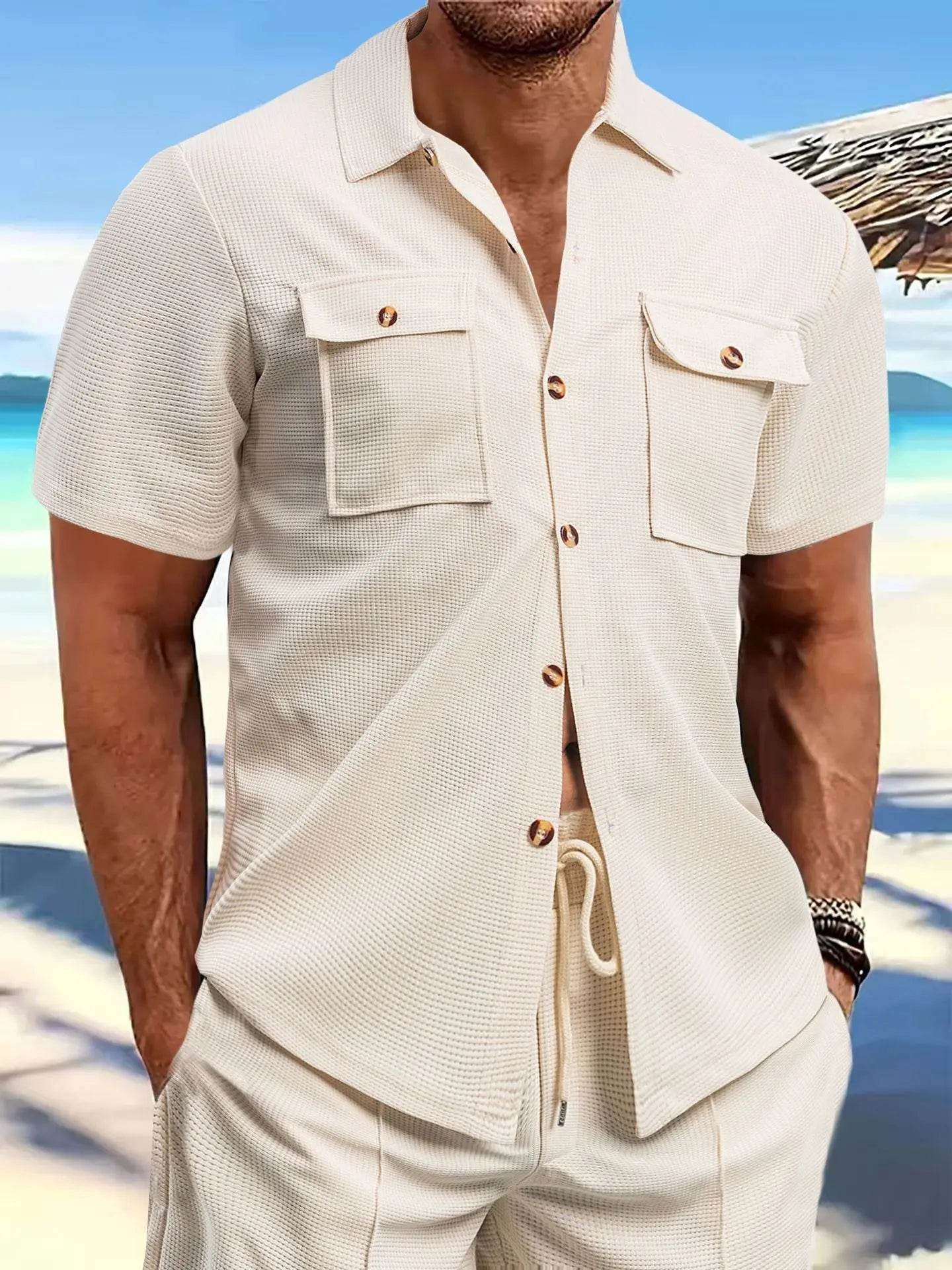 BOILEN HENG XIN Men's Casual Short Sleeve Shirt - Summer Sportswear - Buy Center US