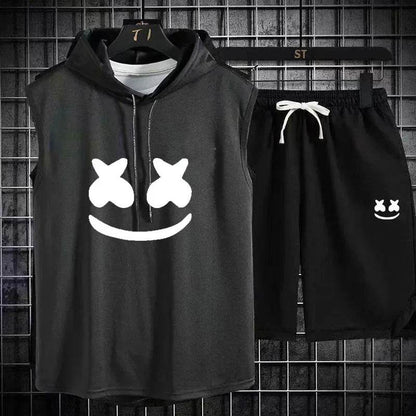 Summer Men's Two Piece Set - Casual T-Shirt & Shorts Tracksuit - Buy Center US