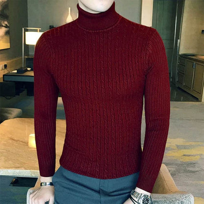 FURCW Autumn Winter Turtleneck Pullover - Slim Fit Men's Sweater - Buy Center US