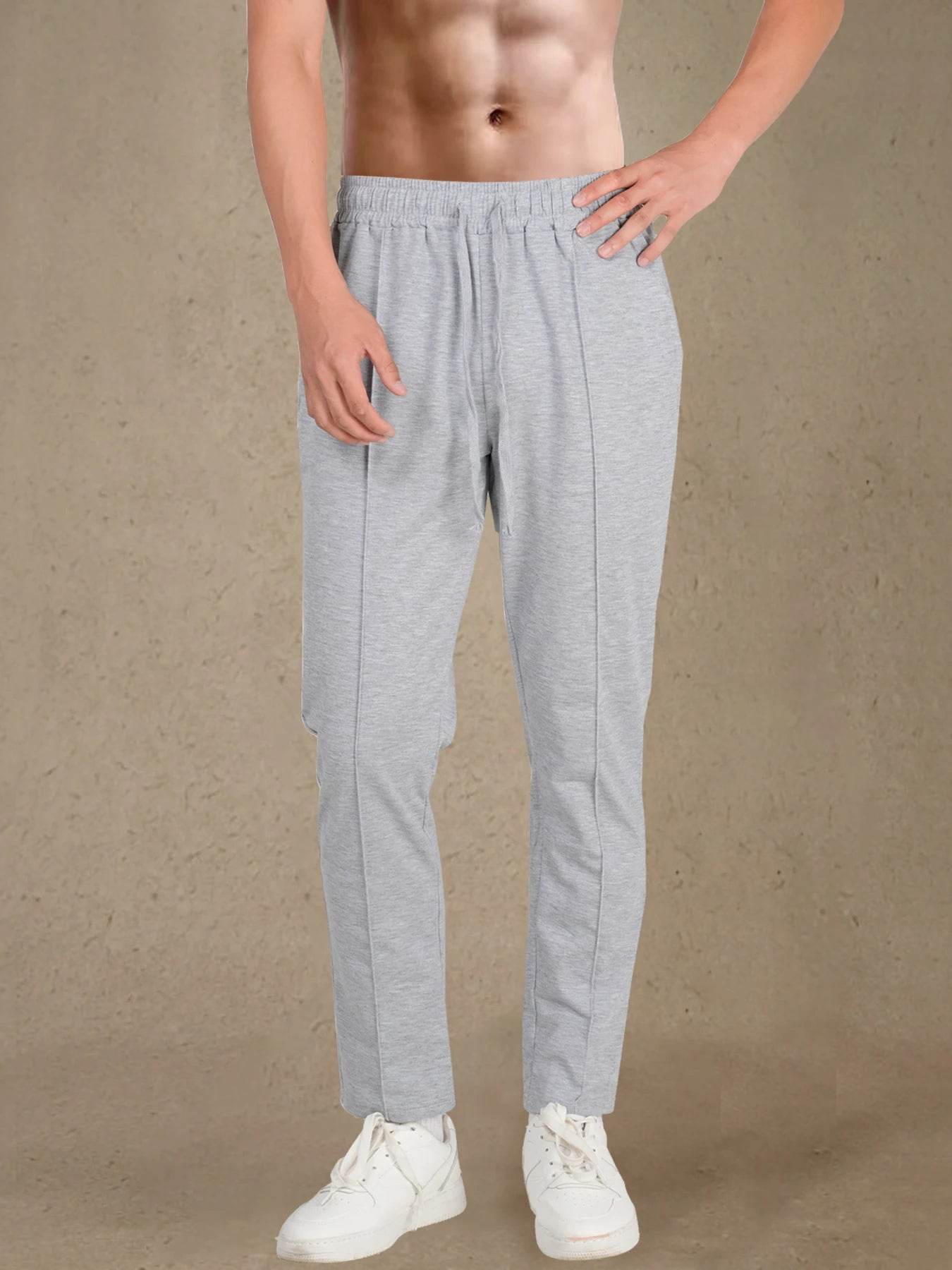 2024 Men's Casual Solid Color Pants - Lightweight Loose Fit Style - Buy Center US