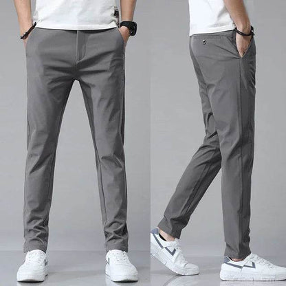 CHOLYL Men's Ultra-Thin Stretch Slim Casual Pants - Breathable Golf Trousers - Buy Center US
