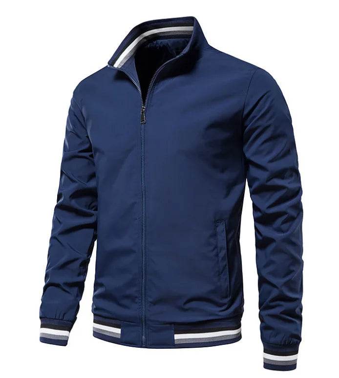 Casual Men's Windbreak Bomber Jacket - Lightweight Spring & Summer Wear - Buy Center US