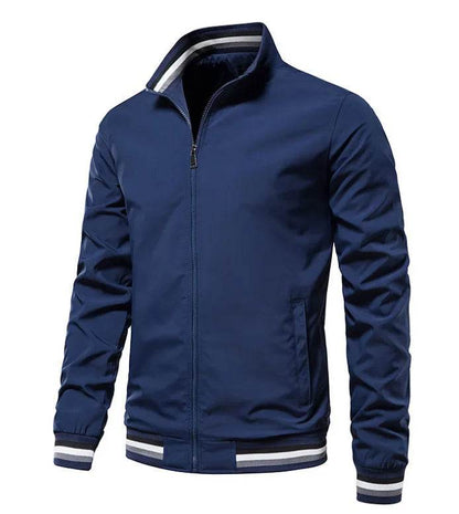 Casual Men's Windbreak Bomber Jacket - Lightweight Spring & Summer Wear - Buy Center US