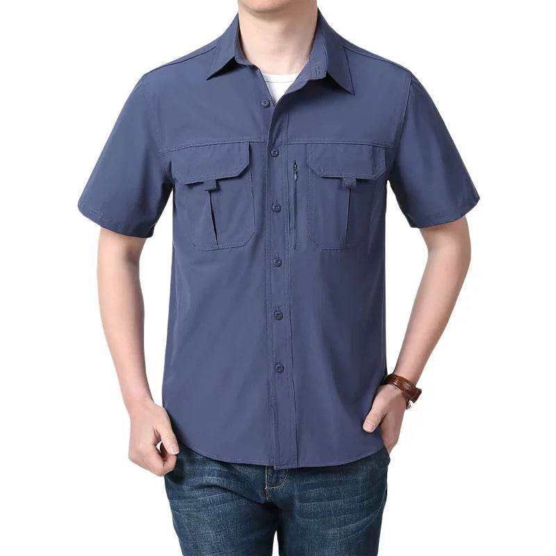 Wolf Inheritance Men's Tactical Short Sleeve Shirt - Quick Dry & Breathable - Buy Center US