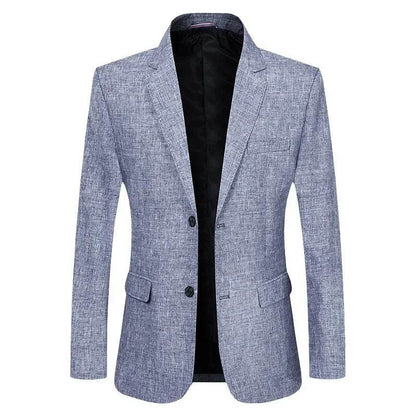 Spring Summer Men's Slim Fit Blazer - Smart Casual Business Jacket - Buy Center US