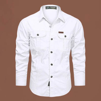 Men's Long Sleeve Casual Cotton Overshirt - Quality Spring Shirts 5XL - Buy Center US