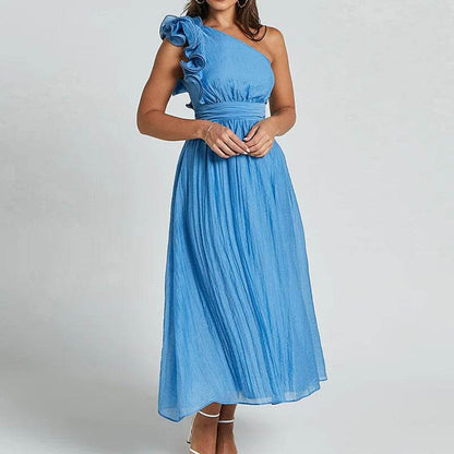 MAFIRRY Women’s V-Neck Hollow Out Maxi Dress - Elegant Summer Style - Buy Center US