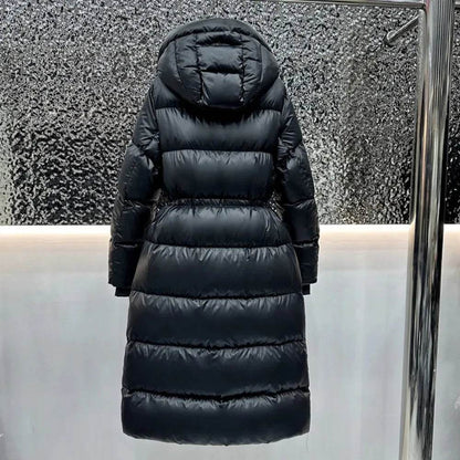 2025 Women's Extra Long Puffer Jacket - 90% White Duck Down Warmth - Buy Center US
