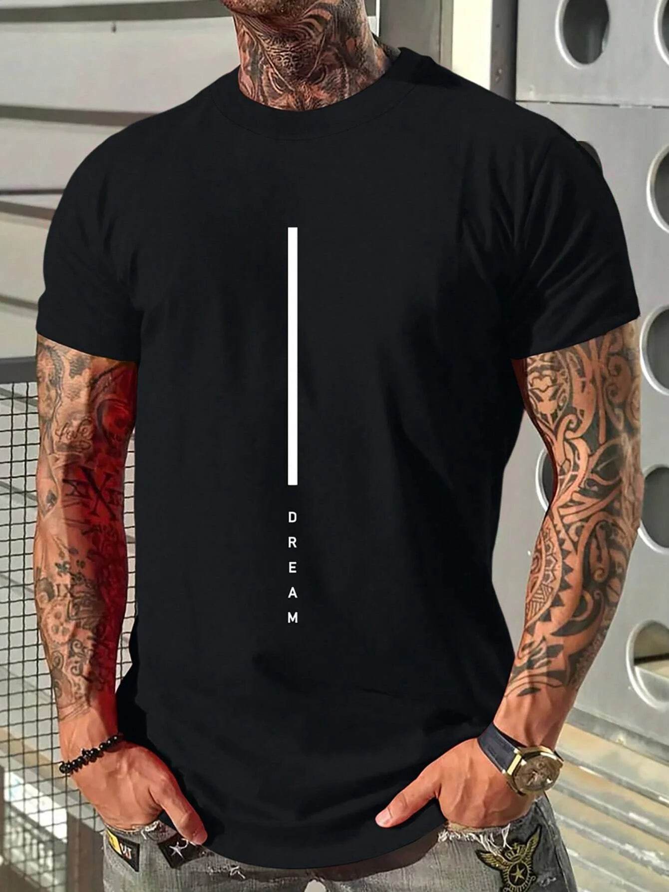 GUILAN Men's 100% Cotton Slim Fit T-Shirt - Breathable Round Neck Style - Buy Center US