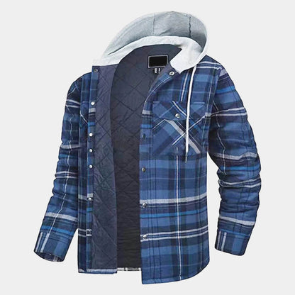 Men's Thickened Cotton Jacket - Casual Autumn Winter Hooded Coat - Buy Center US