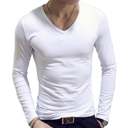 Bigsweety Men's Turtleneck Pullover - Solid Color Slim Fit for Spring - Buy Center US